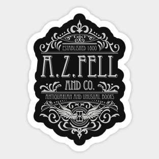 Good Omens: A.Z. Fell Book Shop (light) Sticker